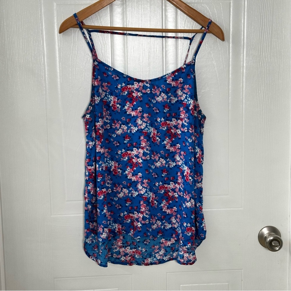 Pixley Floral Tank Top L – Boho Cami Summer Top Made in USA - Picture 1 of 7